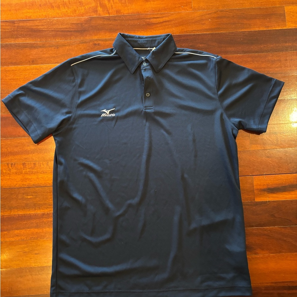 Mizuno Blue Performance Polo Shirt